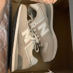 White/gray new balance
